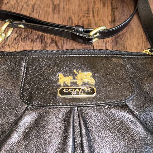 Coach Crossbody Black Leather Bag - Picture 3 of 6